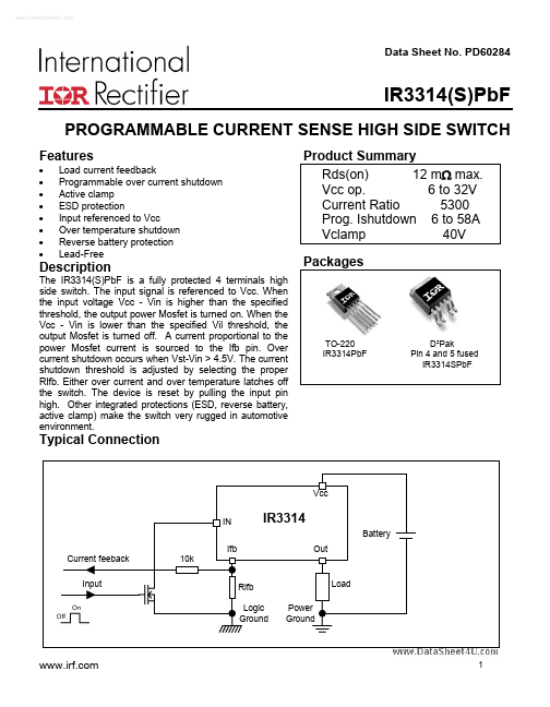 <?=IR3314SPBF?> डेटा पत्रक पीडीएफ