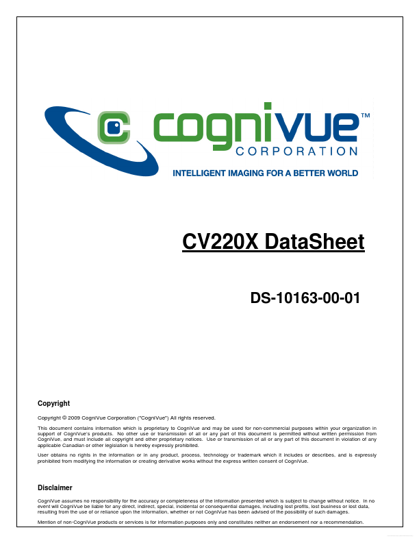 CV2201 CogniVue