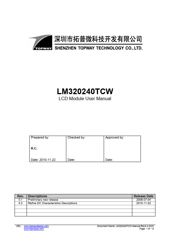 LM320240TCW
