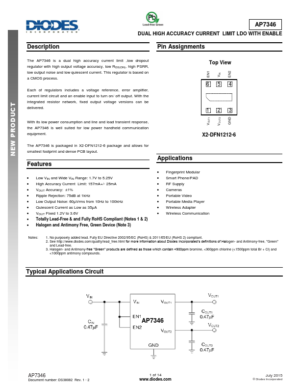 AP7346 Diodes