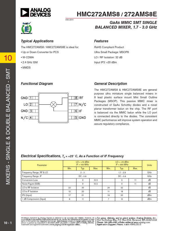 HMC272AMS8