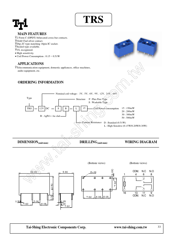 TRS-3VDC-SB-L15