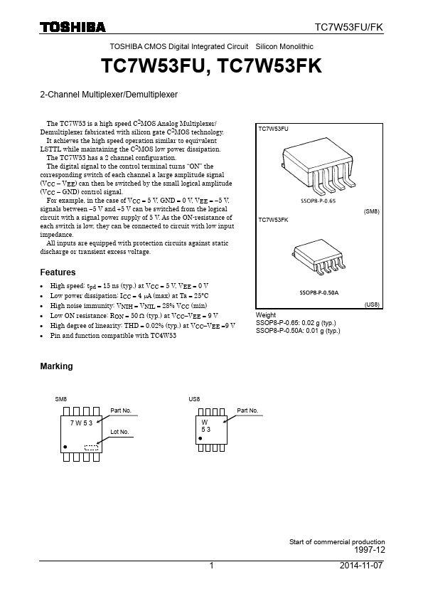 TC7W53FU Toshiba