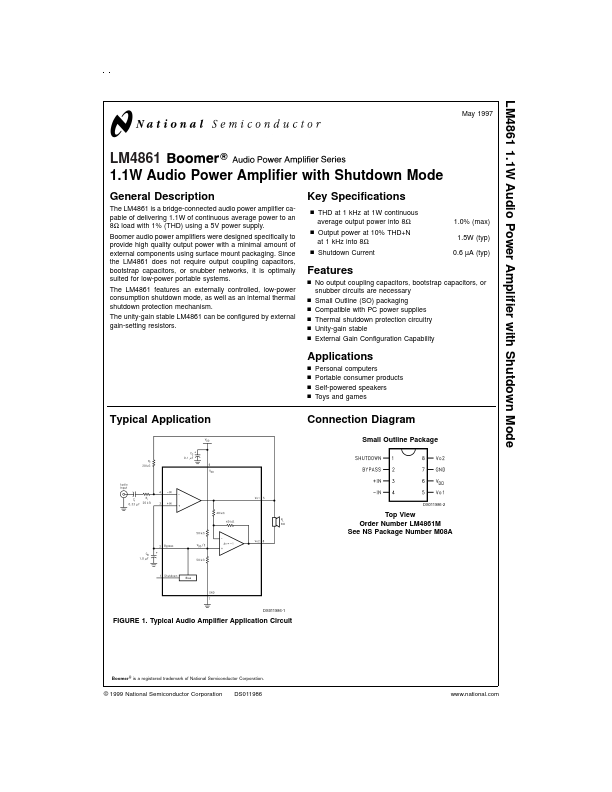 LM4861 National Semiconductor