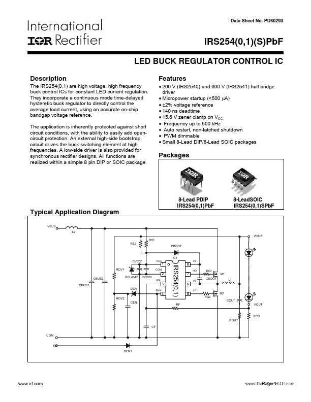 IRS2540PBF