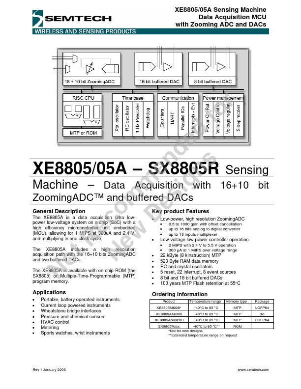 XE8805A Semtech