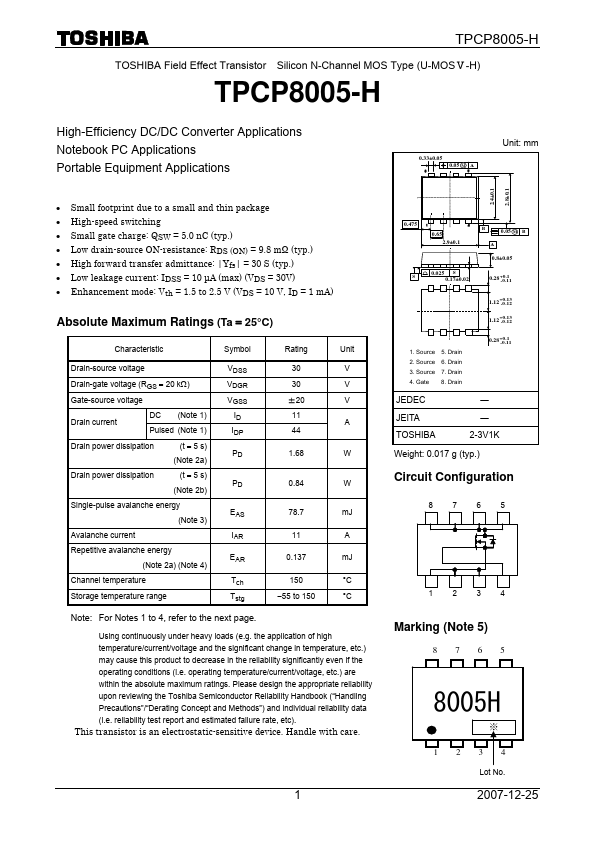 TPCP8005-H