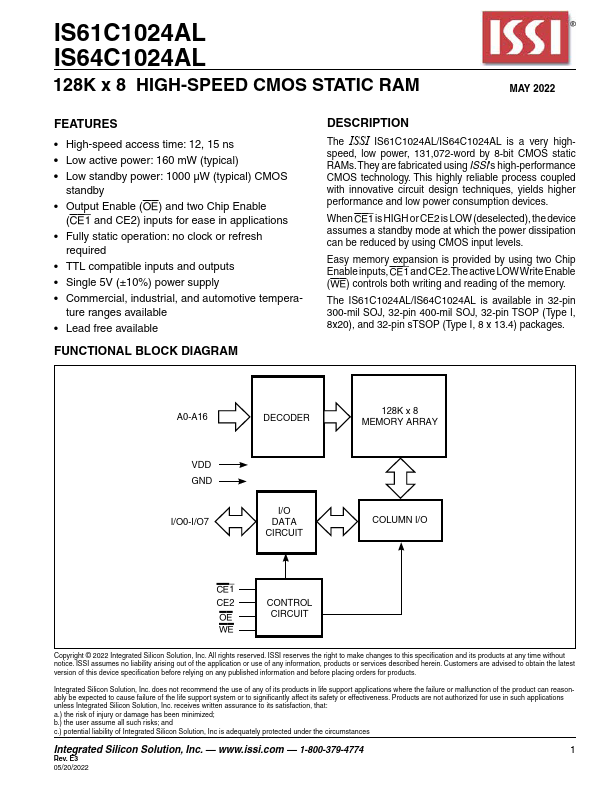 IS61C1024AL