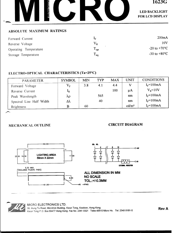 1623G Micro Electronics