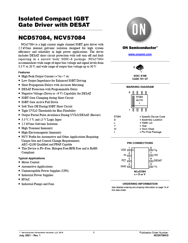 NCD57084 ON Semiconductor