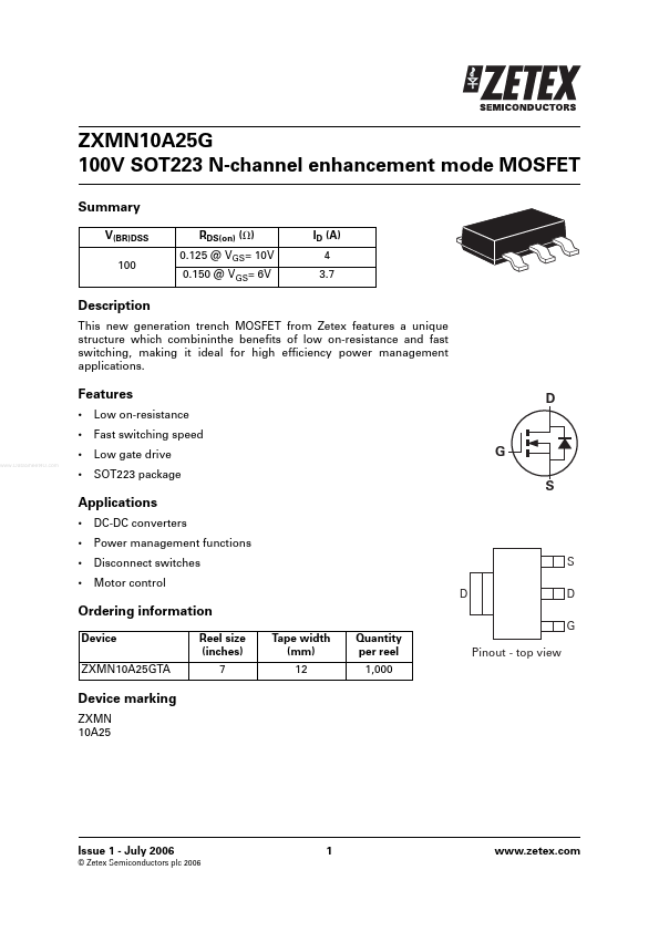 ZXMN10A25G