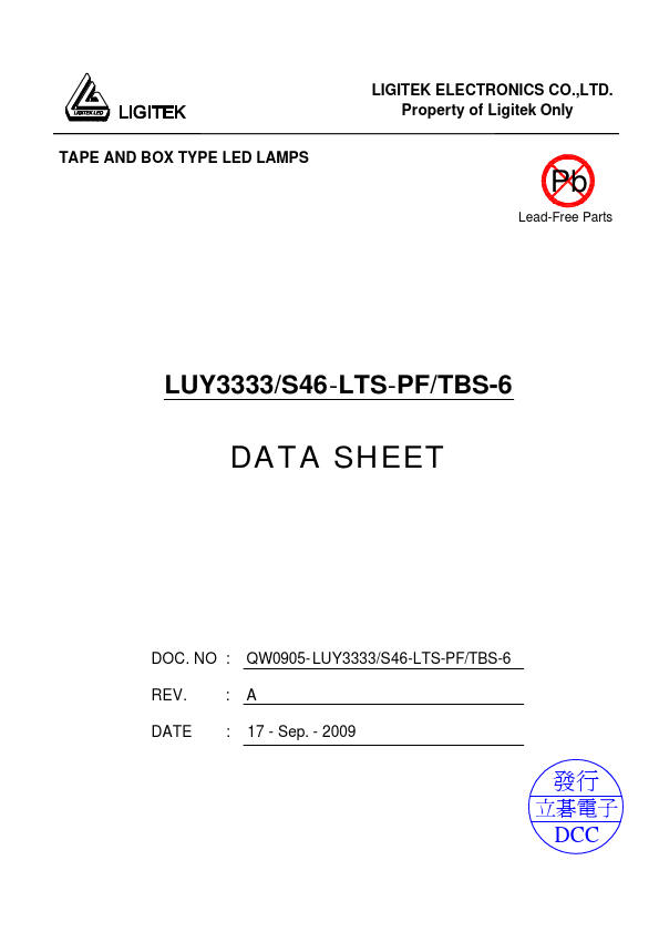 LUY3333-S46-LTS-PF-TBS-6 LIGITEK