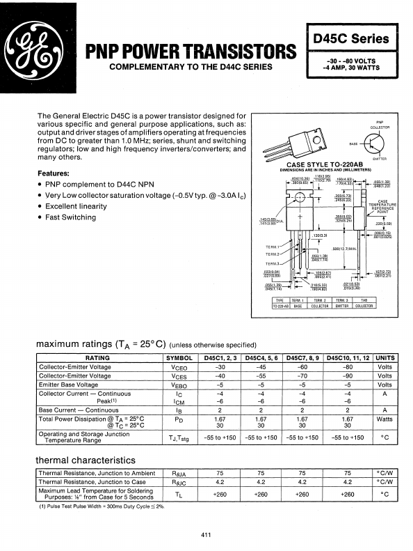 D45C10 GE