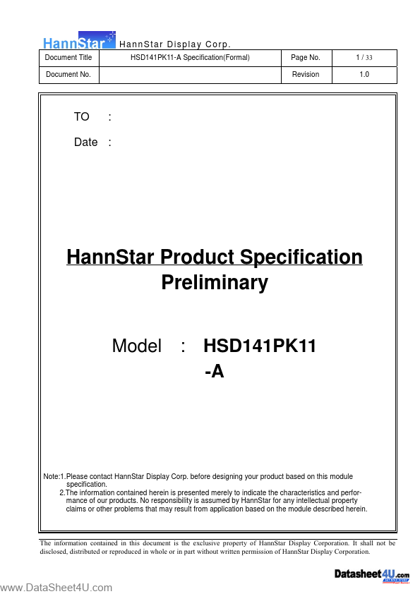 HSD141PK11-A