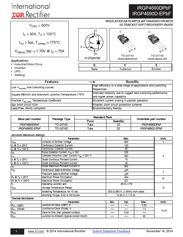 IRGP4690DPBF