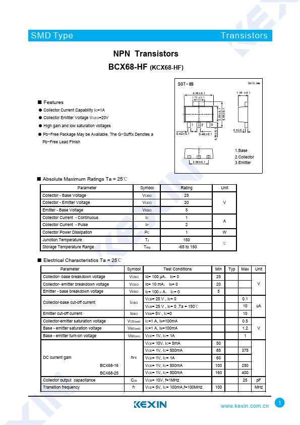 BCX68-HF