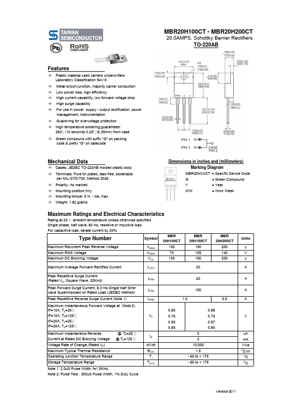 MBR20H150CT