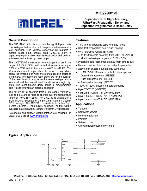 MIC2791 Micrel Semiconductor