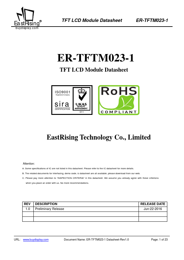 <?=ER-TFTM023-1?> डेटा पत्रक पीडीएफ