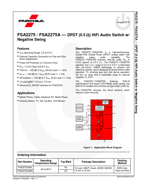 FSA2275 Fairchild Semiconductor