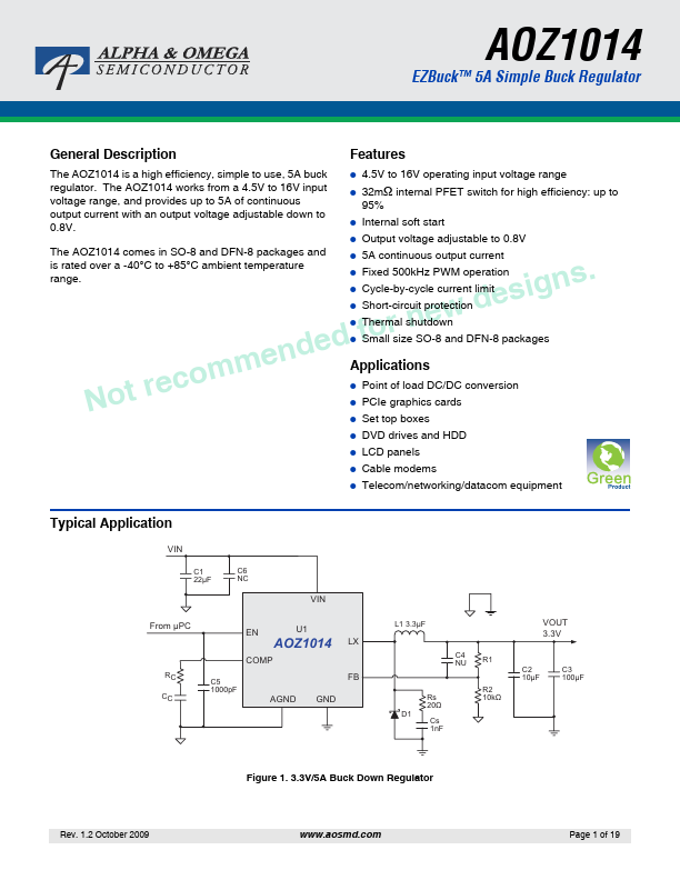 AOZ1014 Alpha & Omega Semiconductors