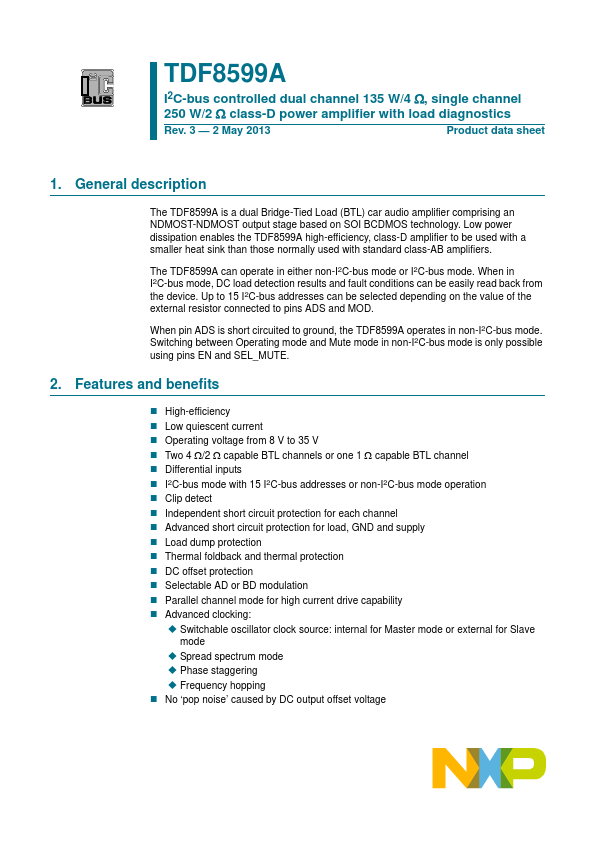 TDF8599A NXP Semiconductors