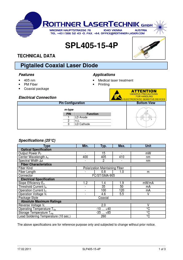 SPL405-15-4P