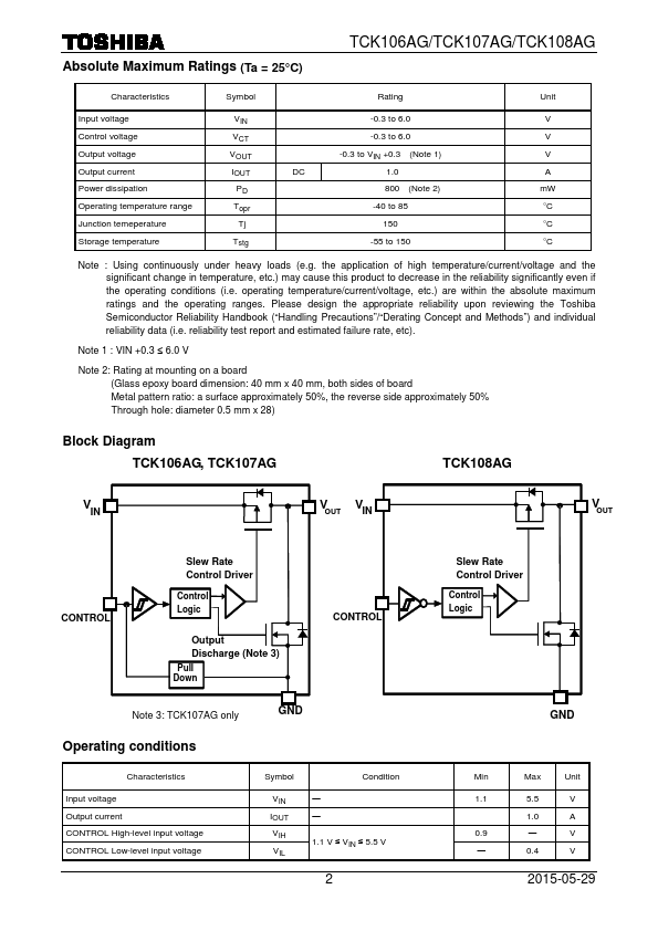 TCK106AG