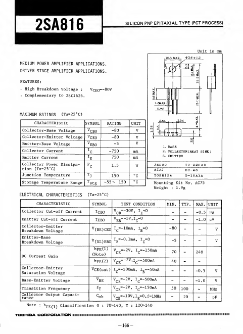 2SA816