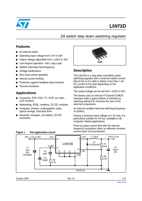 L5972D STMicroelectronics