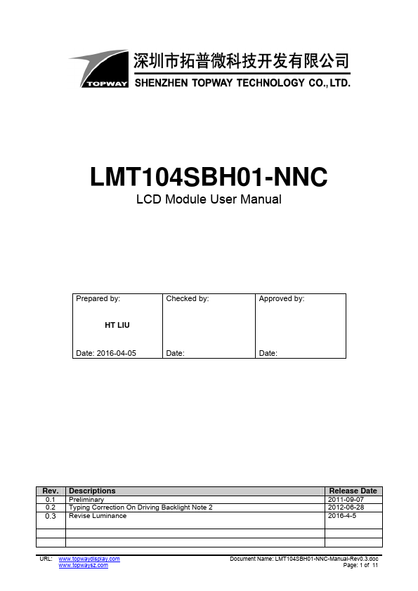 LMT104SBH01-NNC