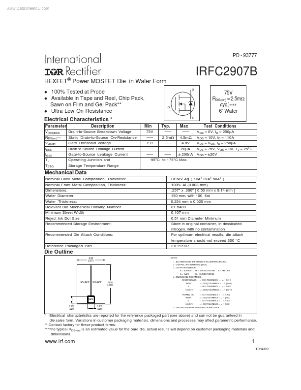 IRFP2907B International Rectifier