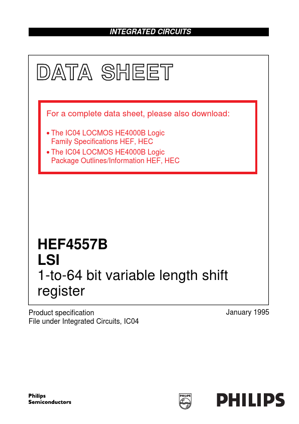 <?=HEF4557B?> डेटा पत्रक पीडीएफ