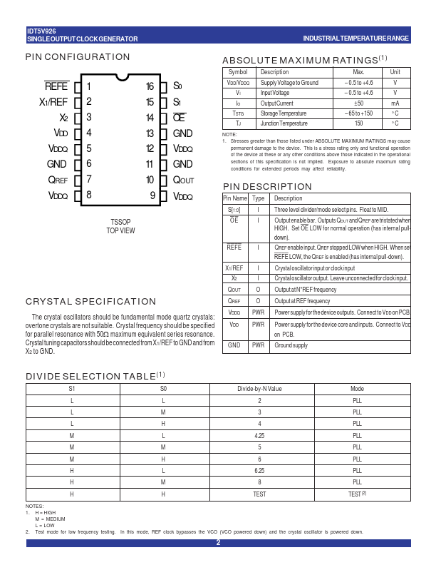 IDT5V926