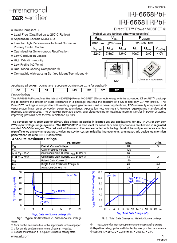 IRF6668PBF