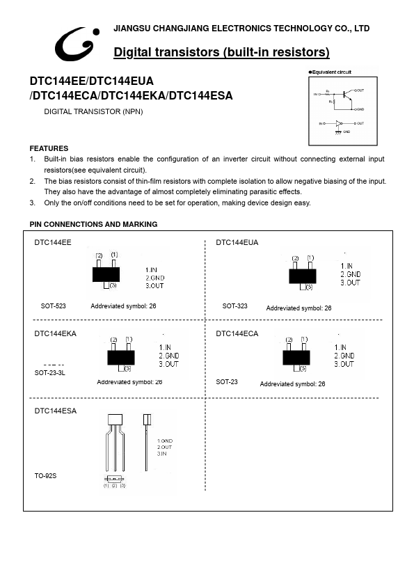 DTC144EE JCET