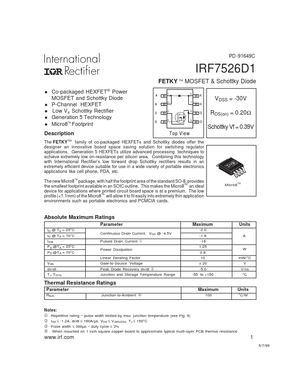 IRF7526D1