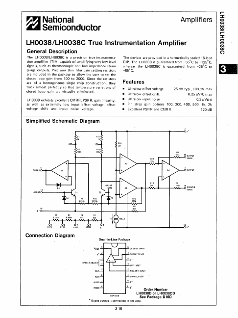 LH0038C National Semiconductor