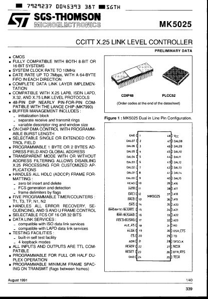 MK5025 ST Microelectronics