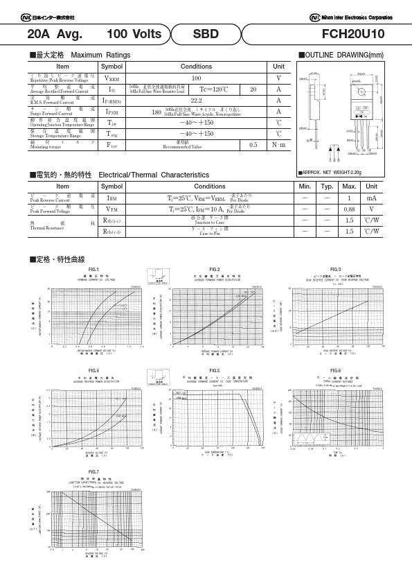 FCH20U10 Nihon Inter Electronics