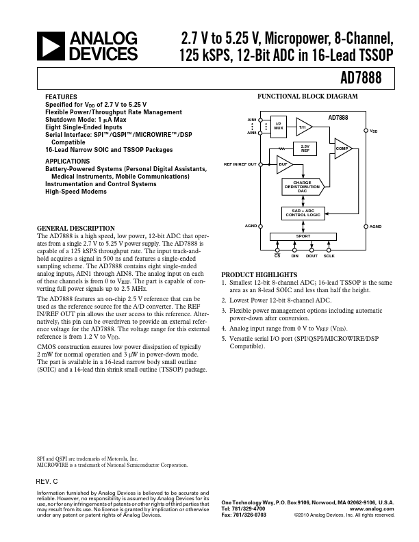 AD7888 Analog Devices