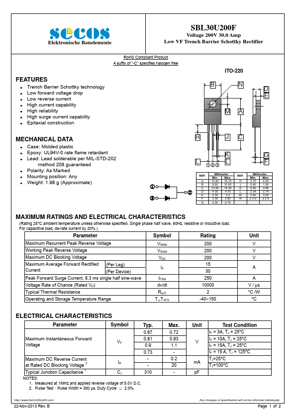 SBL30U200F