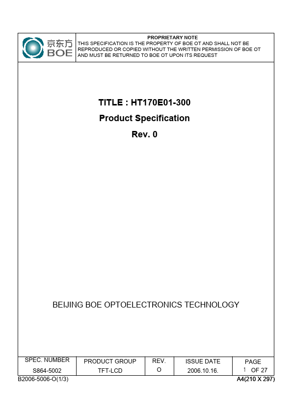 <?=HT170E01-300?> डेटा पत्रक पीडीएफ