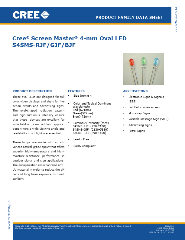 S4SMS-BJF CREE