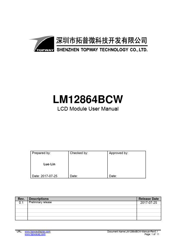 LM12864BCW