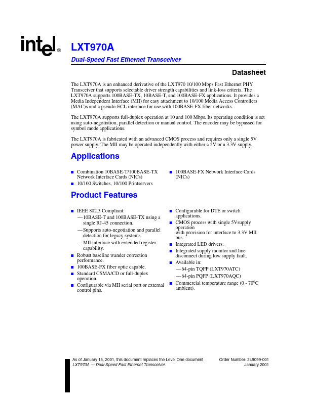 LXT970A Intel Corporation