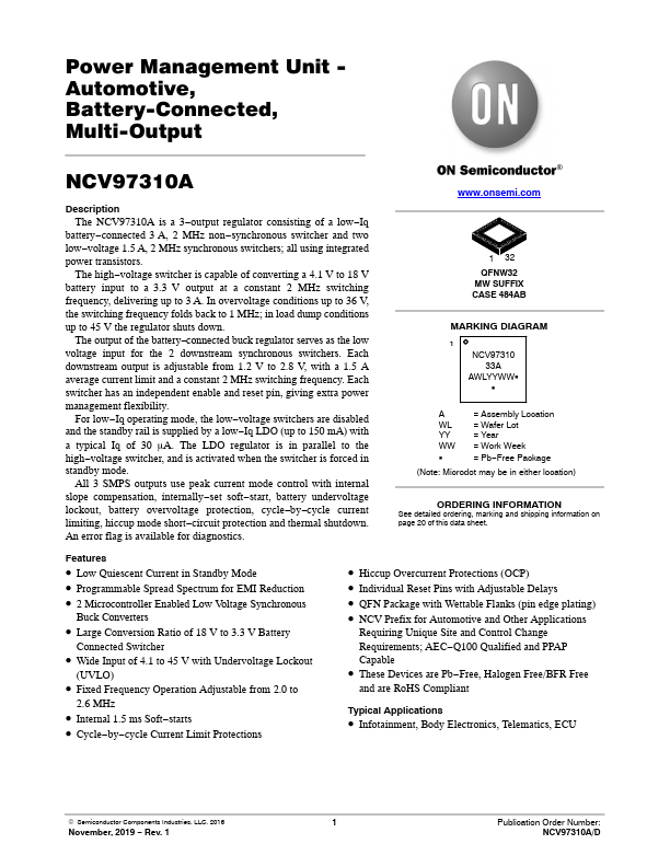 NCV97310A ON Semiconductor