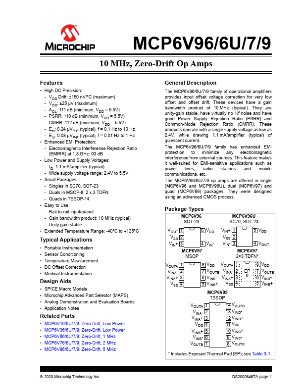 MCP6V96U Microchip