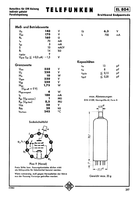 EL804 TELEFUNKEN