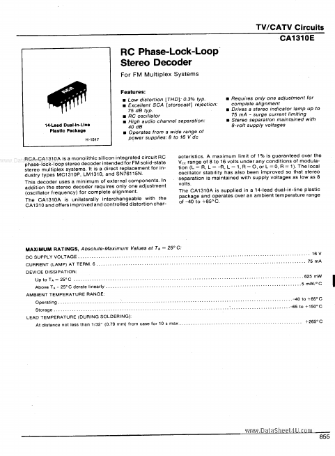 CA1310E RCA Solid State